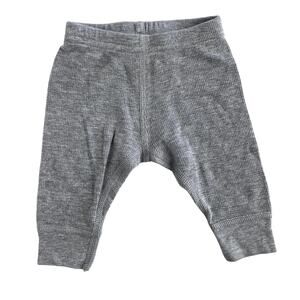 American Apparel Thermal Waffle Knit Joggers - Gray - 3-6M